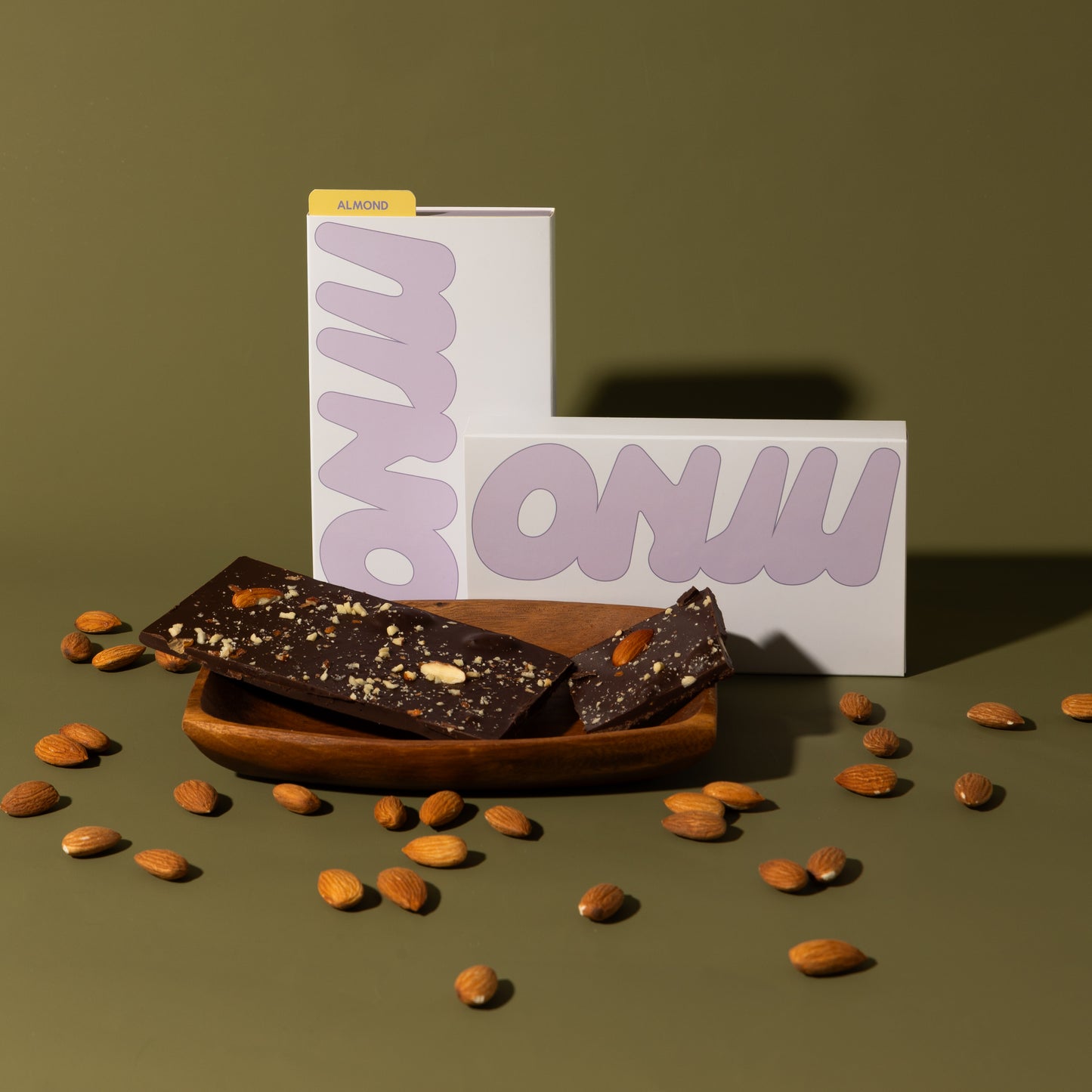 Roasted Almond Dark Chocolate Bark