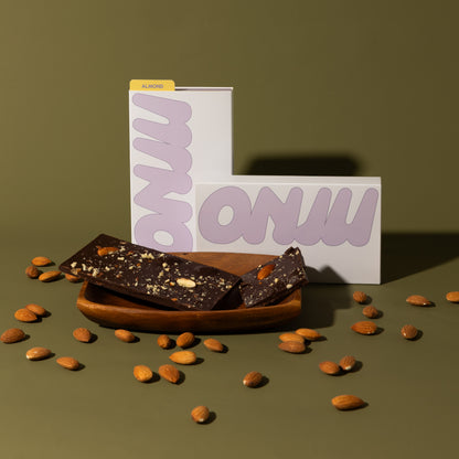 Roasted Almond Dark Chocolate Bark